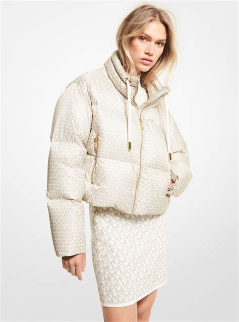 michael kors bone|Quilted Puffer Coat .